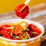Spicy Schezwan Chaap gravy